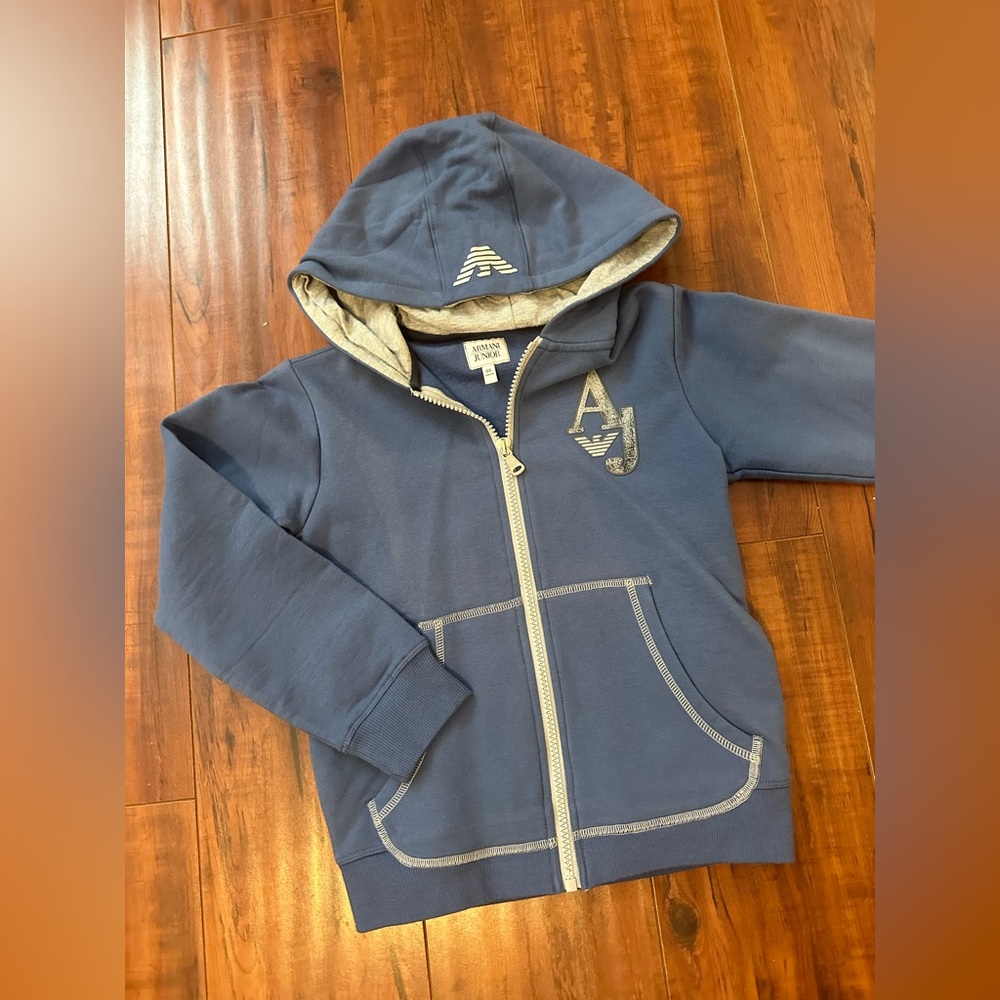 Armani Junior size 8 hoodie brand new designer boys